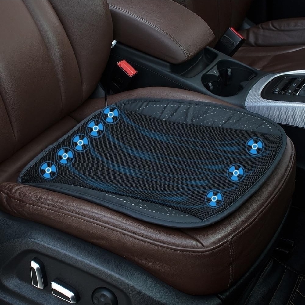 Universal Ventilated Quick Cooling 3 Speed Car Seat Cushion with USB Interface